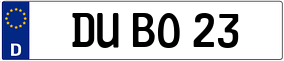 Trailer License Plate